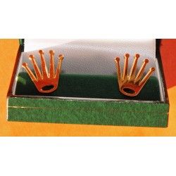 Rolex Rare Accessoire luxe Boutons de manchettes hommes 18kr plaqué or, Gold Plated Cufflinks avec Boite