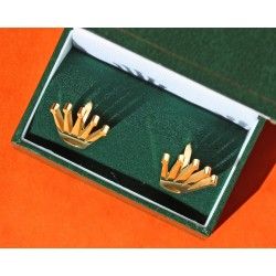 Rolex Rare Accessoire luxe Boutons de manchettes hommes 18kr plaqué or, Gold Plated Cufflinks avec Boite