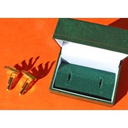 Rolex Rare Accessoire luxe Boutons de manchettes hommes 18kr plaqué or, Gold Plated Cufflinks avec Boite