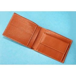 ROLEX Leather Wallet Bifold Coin Purse Billetero Cuero Cartera Portafoglio Brieftasche Red ref 60.02.03