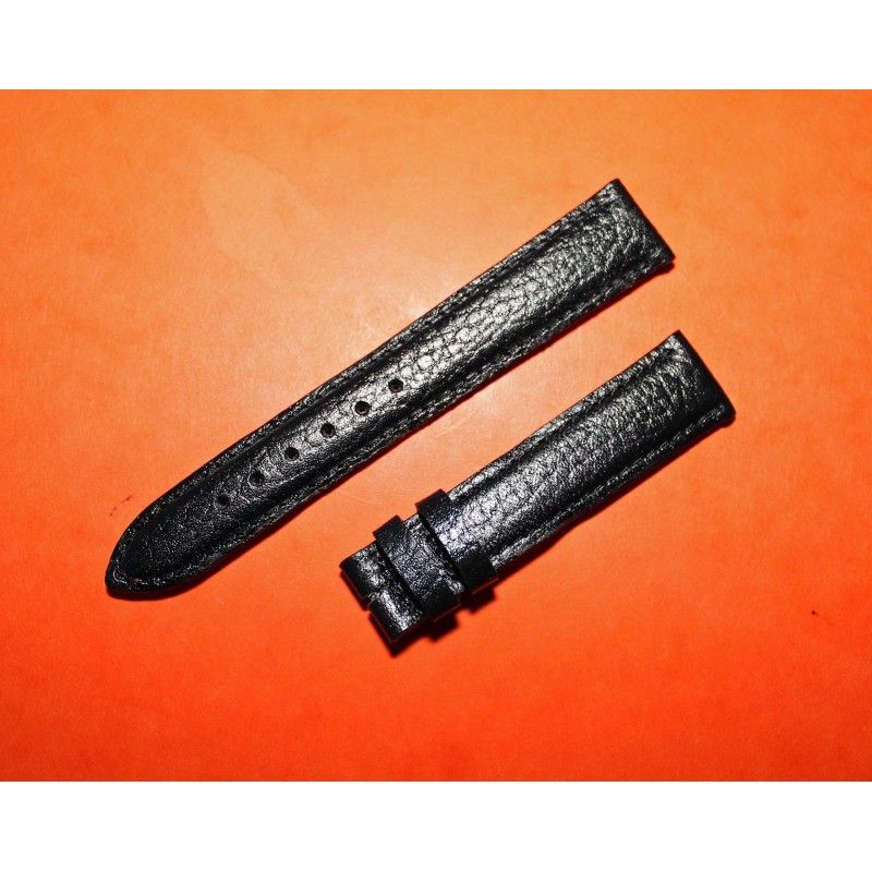 LEATHER STYLE STRAP BRACELET WATCHES 20mm BLACK COLOR