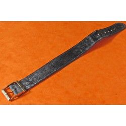 20mm LEATHER NATO STYLE MILITARY WATCH BAND STRAP