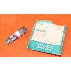 ROLEX RARE VINTAGE  LADIES DEPLOYANT CLASP 7204, 6251D "BIG LOGO" WATCHES BRACELETS 13mm RIVETS FOR RESTORE