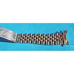RARE ROLEX MONTRES VINTAGE 70's BRACELET OR / ACIER US BIG CROWN OYSTER JUBILEE OVALE USA  20mm