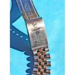 Nice 20mm Men Authentic Oval Rolex watch S/S 2 Tone 18k Links Jubilee,Band bracelet & Clasp & End Link JB version BIG LOGO 