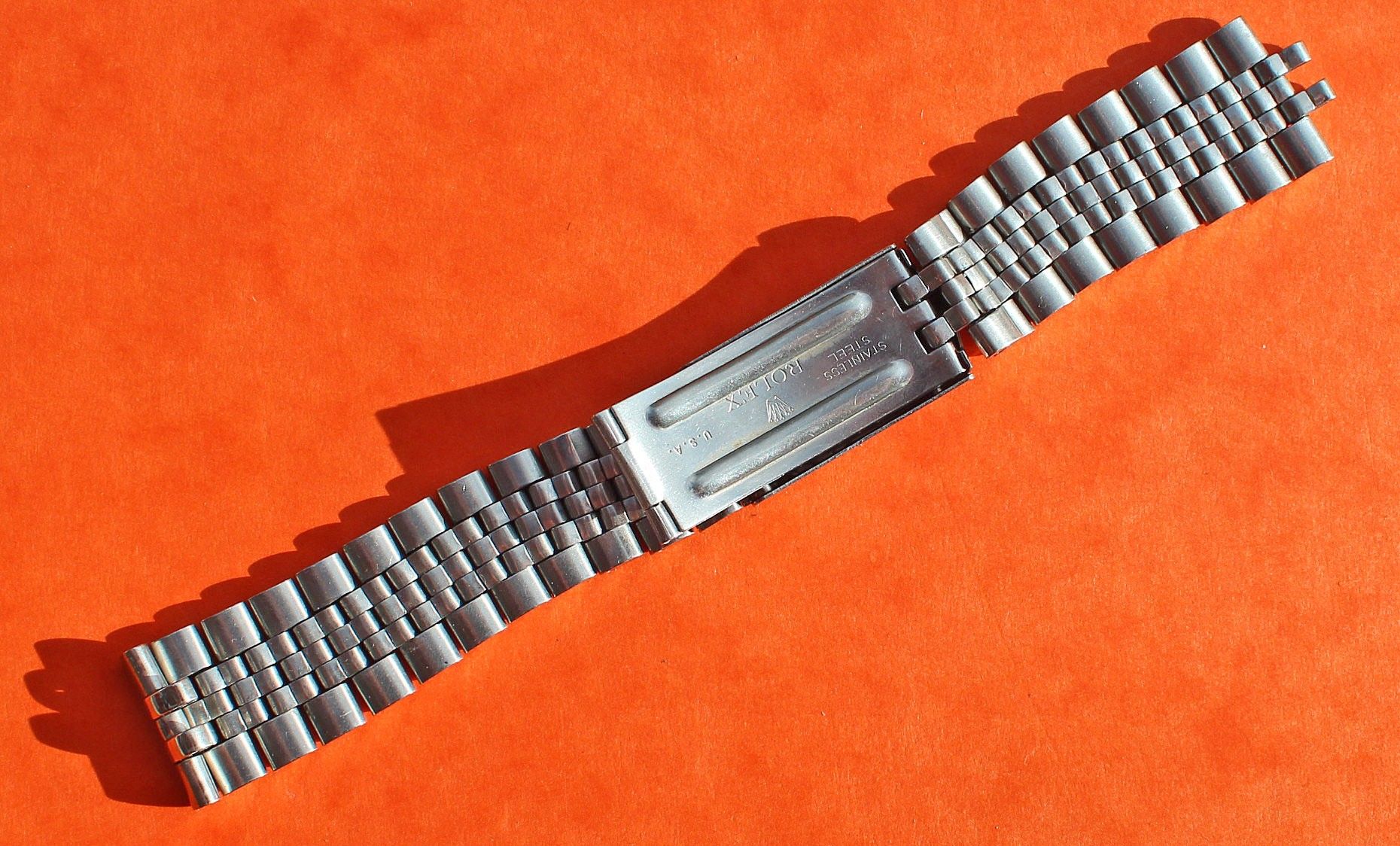 Rolex Nice USA 1970 s Vintage Mens Steel Jubilee Band Bracelet watch Oval Links