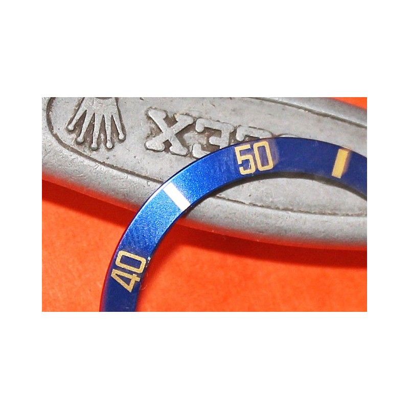 Rolex Exquisite Submariner Date 18k Gold & 16613, 16803, 16808, 16618, Luminous Watch Bezel Blue Insert Graduated
