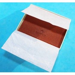 GENUINE LUXURY ROLEX TOBACCO COLOR LEATHER CARD HOLDER TRAVEL