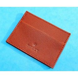 AUTHENTIQUE PORTE CARTES CUIR COULEUR TABAC ROLEX ACCESSOIRES DE LUXE