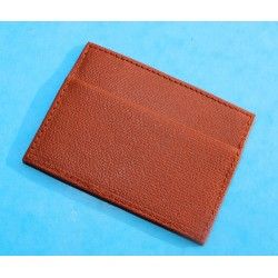 GENUINE LUXURY ROLEX TOBACCO COLOR LEATHER CARD HOLDER TRAVEL