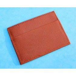 GENUINE LUXURY ROLEX TOBACCO COLOR LEATHER CARD HOLDER TRAVEL