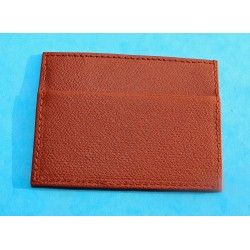 GENUINE LUXURY ROLEX TOBACCO COLOR LEATHER CARD HOLDER TRAVEL