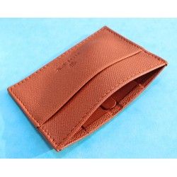 GENUINE LUXURY ROLEX TOBACCO COLOR LEATHER CARD HOLDER TRAVEL