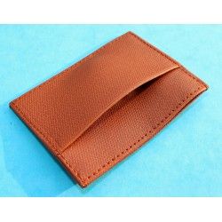 GENUINE LUXURY ROLEX TOBACCO COLOR LEATHER CARD HOLDER TRAVEL