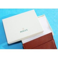 GENUINE LUXURY ROLEX TOBACCO COLOR LEATHER CARD HOLDER TRAVEL