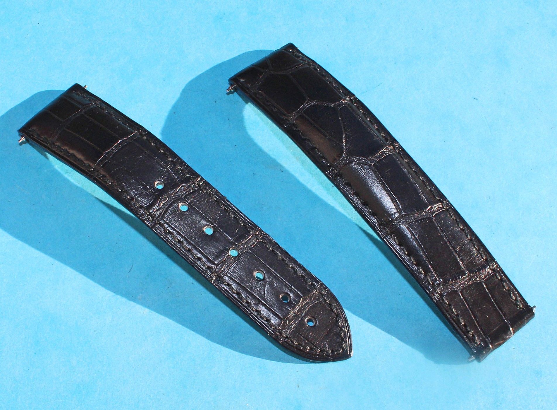 omega alligator watch strap