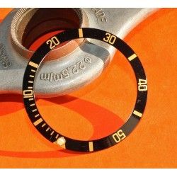 Rolex Mint 90's Glossy Black color Submariner Date Tutone 16803, 16613, 16808, 16618 Gold Watch Bezel Graduated Insert Part