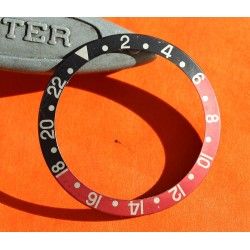 ROLEX Fat Font BEZEL watch Insert GMT Master II 16710, 16700, 16760 Sophia Loren, Fat Lady OEM Original FADED