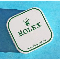 Vintage 50's Rolex Watch Part White & green Tin Box Display Metallic Container Rolex Watch USA Inc