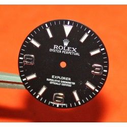 ROLEX CADRAN 3-6-9 NOIR CHIFFRES ARABES MONTRE EXPLORER 214270 Ø30mm CAL 3132