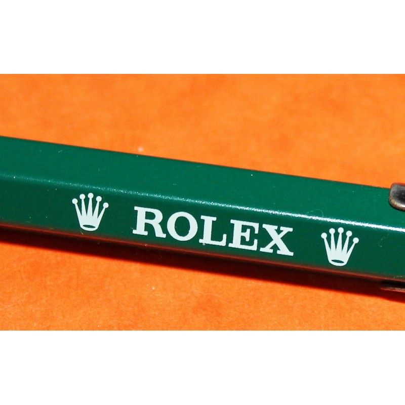 ROLEX BALLPOINT PEN SWISS MADE CARAN D'ACHE DEALER'S green new in box highly collectible