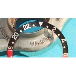 ROLEX Fat Font Serifs bezel watch Insert GMT Master II 16710, 16700, 16760 Sophia Loren, Fat Lady OEM Original FADED