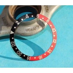 ROLEX Fat Font Serifs bezel watch Insert GMT Master II 16710, 16700, 16760 Sophia Loren, Fat Lady OEM Original FADED