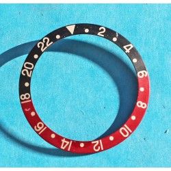 ROLEX Fat Font Serifs bezel watch Insert GMT Master II 16710, 16700, 16760 Sophia Loren, Fat Lady OEM Original FADED