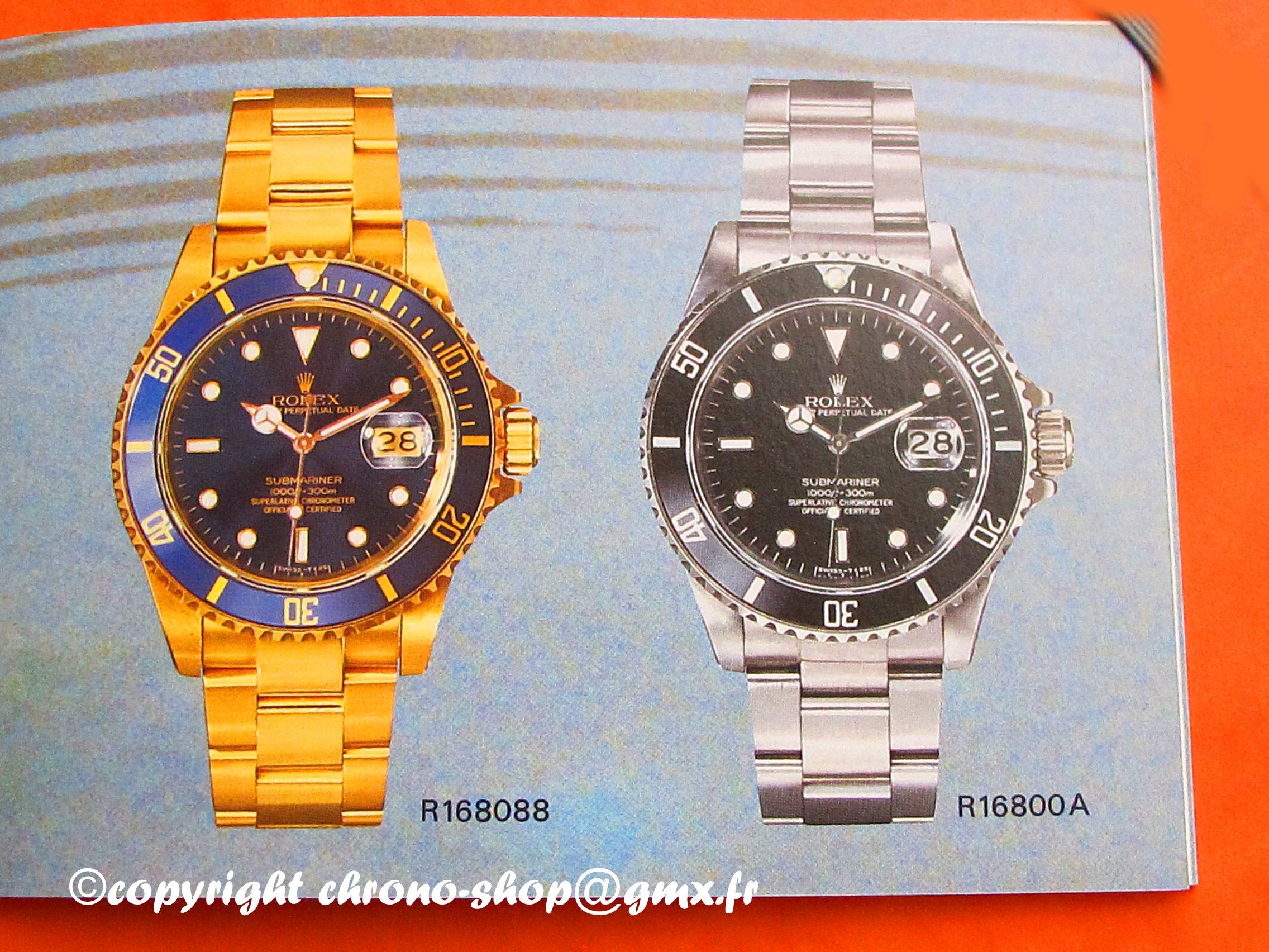 VINTAGE 1986 ROLEX SUBMARINER 16660, 5513, 16800, 16808, 16803 Booklet