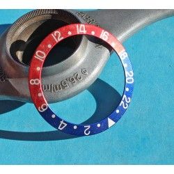 ROLEX INSERT FADED PEPSI ROUGE / BLEU DE MONTRES VINTAGES GMT MASTER 1675, 16750, 16758, 16753 FAT FONT