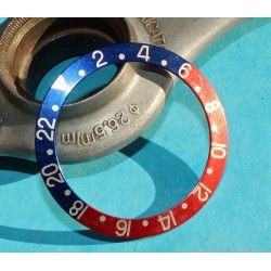 ROLEX INSERT FADED PEPSI ROUGE / BLEU DE MONTRES VINTAGES GMT MASTER 1675, 16750, 16758, 16753 FAT FONT