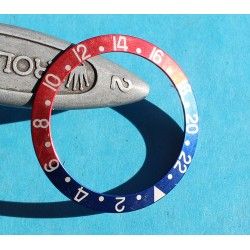 ROLEX INSERT FADED PEPSI ROUGE / BLEU DE MONTRES VINTAGES GMT MASTER 1675, 16750, 16758, 16753 FAT FONT