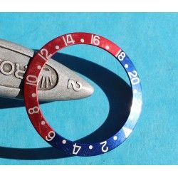 ROLEX INSERT FADED PEPSI ROUGE / BLEU DE MONTRES VINTAGES GMT MASTER 1675, 16750, 16758, 16753 FAT FONT