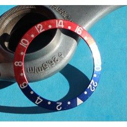 ROLEX INSERT FADED PEPSI ROUGE / BLEU DE MONTRES VINTAGES GMT MASTER 1675, 16750, 16758, 16753 FAT FONT