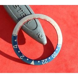Vintage Rolex GMT Master 1675, 16750, 16753, 16758 Faded Pepsi Blue & Red color Bezel Watch Insert Part 24H