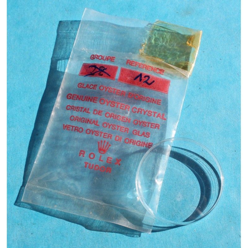 VINTAGE N.O.S ROLEX TROPIC 12 PLEXIGLAS VERRE ACRYLIQUE MONTRE 1002-1011, 1014, 1022-1039, 5500, 5501