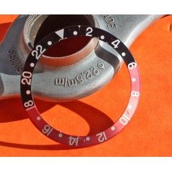 Rolex Fat Font Serifs bezel watch Insert GMT Master II 16710, 16700, 16760 Sophia Loren, Fat Lady OEM Original FADED