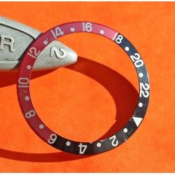 Rolex Fat Font Serifs bezel watch Insert GMT Master II 16710, 16700, 16760 Sophia Loren, Fat Lady OEM Original FADED