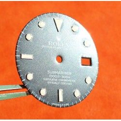 Original Vintage Rolex Matte dial Stainless Steel 16800 Submariner date - Black Index Tritium creamy color cal 3035