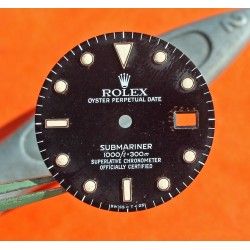 ROLEX VINTAGE CADRAN MONTRES SUBMARINER DATE TRANSITION 16800, 168000, TRITIUM cal auto 3035 