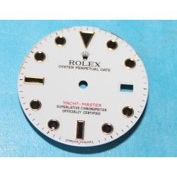 Rolex Authentic OEM Yacht-Master Enamel White Mens Dial Gold for ref 16622, 16623, 16628, 116622 -27mm-diameter 