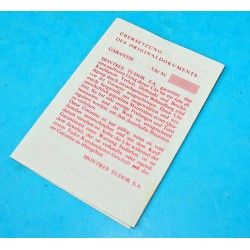 Genuine Tudor Vintage 70's Watch Translation Manual Warranty Guarantee Paper watch ref 584.07.8W