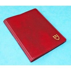 1970 Vintage Tudor Red purple Leather Business Card Wallet ref 106 00 41