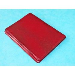 1970 Vintage Tudor Red purple Leather Business Card Wallet ref 106 00 41