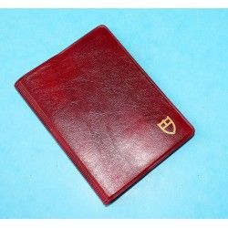 1970 Vintage Tudor Red purple Leather Business Card Wallet ref 106 00 41