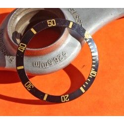 Rolex Mint 90's Glossy Black color Submariner Date Tutone 16803, 16613, 16808, 16618 Gold Watch Bezel Graduated Insert Part