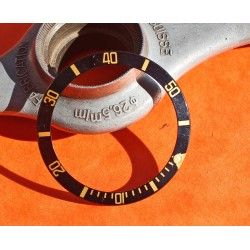 Rolex Mint 90's Glossy Black color Submariner Date Tutone 16803, 16613, 16808, 16618 Gold Watch Bezel Graduated Insert Part