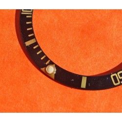Rolex Mint 90's Glossy Black color Submariner Date Tutone 16803, 16613, 16808, 16618 Gold Watch Bezel Graduated Insert Part