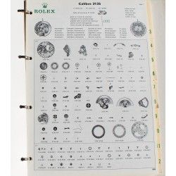 ROLEX RARE CATALOGUE PIÈCES DE RECHANGE MONTRES GUIDE R7