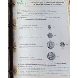 ROLEX RARE CATALOGUE TECHNIQUE PIÈCES DETACHEES DE RECHANGE MONTRES GUIDE R7
